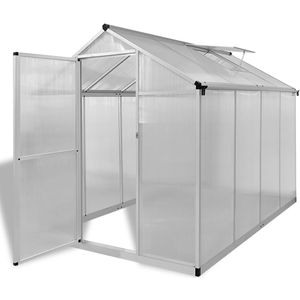 VidaXL Tuinkas - Versterkt Aluminium - 4,6 m² Basisframe