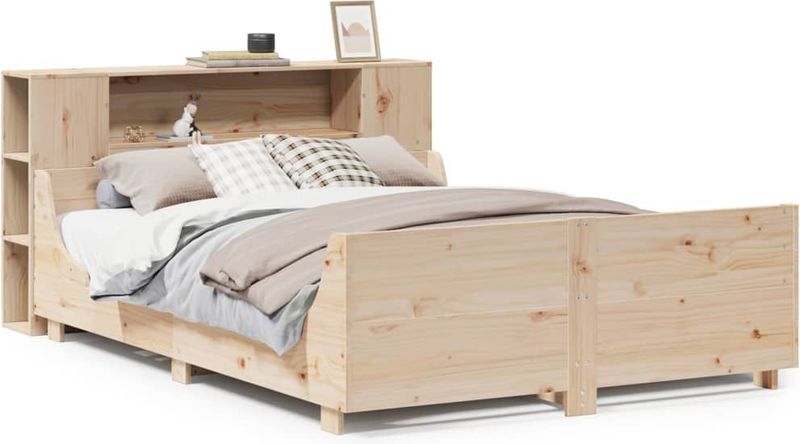 vidaXL Bedframe zonder matras massief grenenhout 160x200 cm