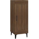 vidaXL Dressoir 34,5x34x90 cm bewerkt hout bruin eikenkleur