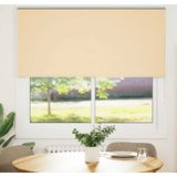 vidaXL Rolgordijn verduisterend 145x175 cm stofbreedte 141,6 cm beige