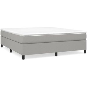 vidaXL-Boxspringframe-stof-lichtgrijs-160x200-cm