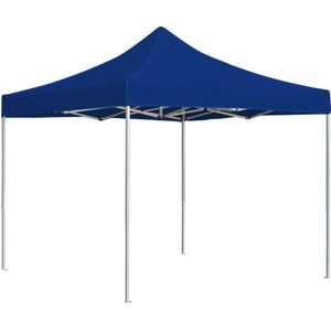 vidaXL Partytent professioneel inklapbaar 2x2 m aluminium blauw