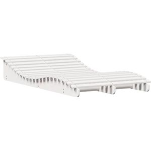 vidaXL Ligbed 205x110x31,5 cm massief grenenhout wit