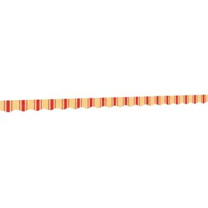 vidaXL Vervangingsdoek voor luifelrok gestreept 4,5 m geel en oranje