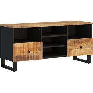 vidaXL Tv-meubel 100x33x46 cm massief mangohout en bewerkt hout