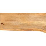 vidaXL Tafelblad met natuurlijke rand 90x30x2,5 cm massief mangohout