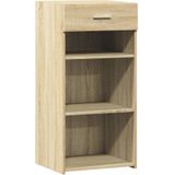 vidaXL - Dressoir - 45x42,5x93 - cm - bewerkt - hout - sonoma - eikenkleurig
