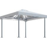 vidaXL-Prieel-met-LED-lichtslinger-300x300-cm-aluminium-crèmekleurig