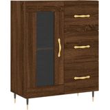 vidaXL-Dressoir-69,5x34x90-cm-bewerkt-hout-bruin-eikenkleur