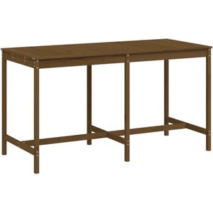 vidaXL Tuintafel 203,5x90x110 cm massief grenenhout honingbruin