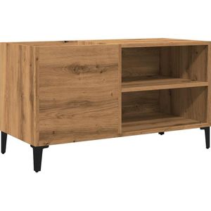 vidaXL Platenkast 84,5x38x48 cm bewerkt hout artisanaal eikenkleur