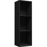 vidaXL Boekenkast/tv-meubel 36x30x114 cm bewerkt hout zwart