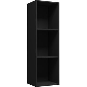 vidaXL Boekenkast/tv-meubel 36x30x114 cm bewerkt hout zwart