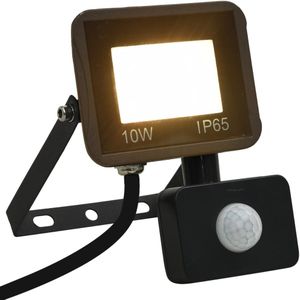 vidaXL Spotlight met sensor LED 10 W warmwit