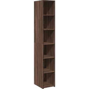 vidaXL Hoge kast 30x41x185 cm bewerkt hout bruin eikenkleurig