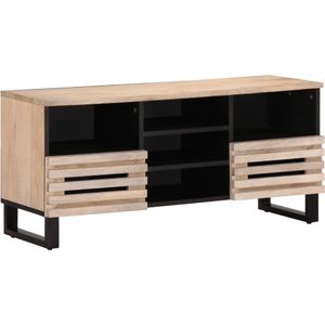 vidaXL - Tv-meubel - 100x34x46 - cm - massief - mangohout