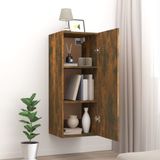 vidaXL-Wandkast-34,5x34x90-cm-bewerkt-hout-gerookt-eikenkleurig