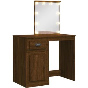 VidaXL-Kaptafel-met-LED-verlichting-90x42x132,5-cm-bruin-eikenkleur