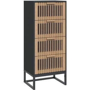 VidaXL Hoge Kast 40x30x95 cm - Bewerkt Hout