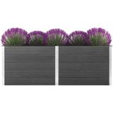 vidaXL Plantenbak verhoogd 250x50x91 cm HKC grijs