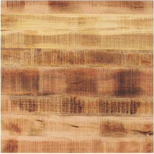 vidaXL Tafelblad vierkant 70x70x2,5 cm massief ruw mangohout