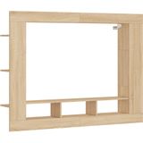 vidaXL-Tv-meubel-152x22x113-cm-bewerkt-hout-sonoma-eikenkleurig