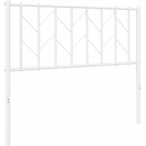 vidaXL Hoofdbord 100 cm metaal wit