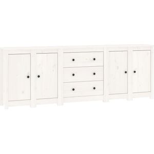 vidaXL-Dressoir-230x35x80-cm-massief-grenenhout-wit