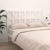 vidaXL Hoofdbord 155,5x4x100 cm massief grenenhout wit