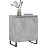 vidaXL Dressoir 60x35x70 cm bewerkt hout betongrijs