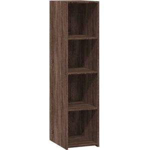vidaXL Hoge kast 30x41x124 cm bewerkt hout bruin eikenkleur