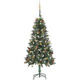 vidaXL Kunstkerstboom met verlichting en kerstballen 150 cm