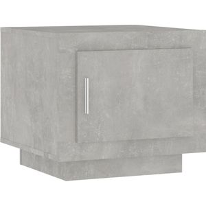 vidaXL Salontafel 51x50x45 cm bewerkt hout betongrijs