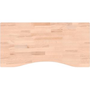 vidaXL Bureaublad 80x(36-40)x4 cm massief beukenhout