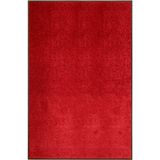 vidaXL Deurmat wasbaar 120x180 cm rood