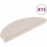 vidaXL-Trapmatten-zelfklevend-15-st-sisal-look-65x21x4-cm-crèmekleurig