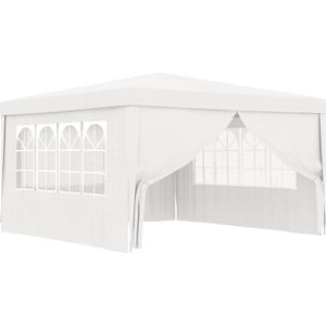 vidaXL Partytent met zijwanden professioneel 90 g/m² 4x4 m wit