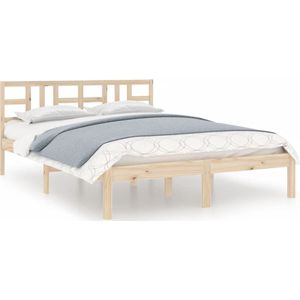 vidaXL Bedframe massief hout 140x190 cm