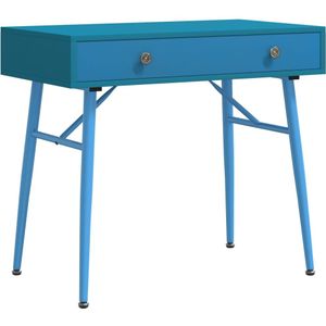 vidaXL Computerbureau in antieke stijl met lade 90x50x76,5 cm groen