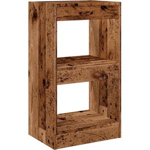 vidaXL - Boekenkast - / - kamerscherm - 40x30x72 - cm - oud - houtkleurig