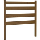 vidaXL Hoofdbord 96x4x100 cm massief grenenhout honingbruin