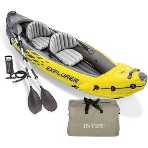 Intex Explorer K2 Kayak Set - 312 x 91 x 51 cm - Inclusief peddels en pomp