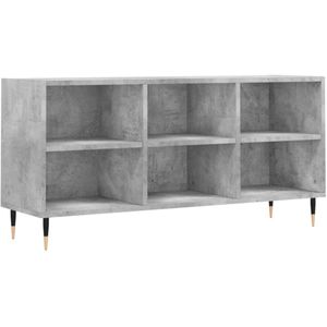 vidaXL Tv-meubel 103,5x30x50 cm bewerkt hout betongrijs