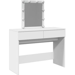 vidaXL Kaptafel met LED 100x40x130 cm wit
