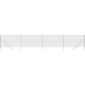 vidaXL Gaashek 2,2x10 m zilverkleurig