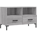 VidaXL Tv-meubel 80x36x50 cm Bewerkt Hout Grijs Sonoma Eikenkleurig