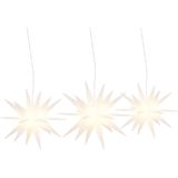 vidaXL Kerstlampen met LED's 3 st inklapbaar wit