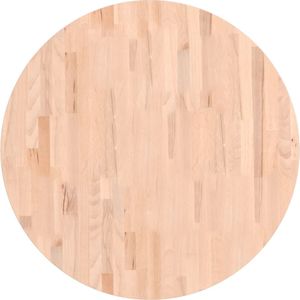 vidaXL Tafelblad rond Ø80x1,5 cm massief beukenhout