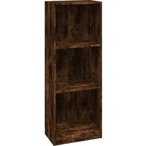 vidaXL-Boekenkast-3-laags-40x24x109-cm-bewerkt-hout-gerookt-eikenkleur