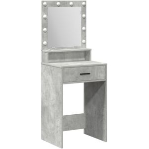 vidaXL Kaptafel met LED-verlichting - Betonnen Grijs, 50 x 41 x 135 cm